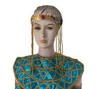 Delicato Serpente Fascia per Capelli Cosplay Fasce Per Halloween Cosplay Regina D'Egitto Perline Dorate Copricapo Halloween Copricapo Oro Egiziano Fasce Per Le Donne