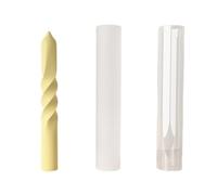 Delicato Spiricle Shape Silicone Mold Wax Molds Casting Handmade Cilindro Lungo Ornamento Forniture Artigianali