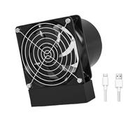 Delicato Ventilatore Elettrico a 3 Velocità Ricarica USB 2200RPM Motore Mesh Metallo Guardia Per Officina Circolazione Aria Cucina Fumatori Estrazione Ventilatore