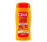 Delice Solaire Crema Solare Protezione Alta SPF30, Protezione Solare Resistente all'Acqua, Per Pelli Molto Chiare, Filtra UVA/UVB, Dermatologicamente Testata - 250 ML
