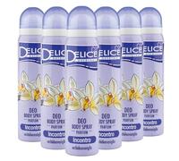 Delice Deodorante Spray Incontro, Fragranza Orchidea & Vaniglia, Deodorante Ascelle, Deo Body Spray - 6 x 100 ML