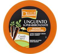 Delice Solaire Unguento Super Abbronzante, Carota Nera, Accelera Abbronzatura, Resistente all'Acqua, Dermatologicamente Testato - 150 ML