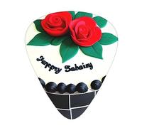 Delicious cakes Plettri per chitarra, 12 pezzi, materiale ABS, bordi lisci, sensazione confortevole, 3 spessori opzionali