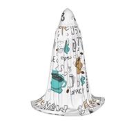 Delicious Coffee Stage Performance - Mantello con cappuccio per adolescenti, stile gotico, fantasia, medievale, cosplay, mantello lungo