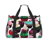 Delicious Cupcakes Stampa Funzionale Borsa Da Viaggio Ampio Spazio Borsa Da Viaggio Pieghevole Carry On Tote per Weekender