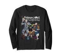 Delicious in Dungeon Cast Running Action Pose Foodie Anime Maglia a Manica