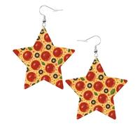 Delicious Pizza Orecchini In Pelle Divertenti Orecchino In Pelle Stampato Orecchini Da Donna Per Tutti I Giorni Carnevale