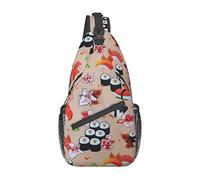 Delicious Sushi Hd Borsa a tracolla per pesce carpa rossa giapponese, zaino a tracolla zaino a tracolla causale zaino a tracolla per donna uomo escursionismo viaggio