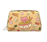 Delicious Sweet Ramen - Borsa per cosmetici in pelle con chiusura lampo, impermeabile, per casa, viaggi, organizzazione di articoli da toeletta e piccoli oggetti, colore bianco, taglia unica, bianco,