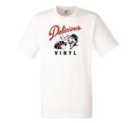 Delicious Vinyl White Men T-Shirt Rock Band tee Shirt, Colore 13, S