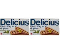 Delicius - Filetti di Sgombro, all'Olio di Oliva, 85 g (Confezione da 2)