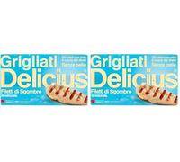 Delicius Grigliati Filetti di Sgombro al naturale 90 g (Confezione da 2)