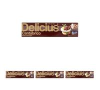 Delicius Tubetto di Pasta Acciughe o/oliva 60g Cantabrico, certificato MSC, ideale per sughi e aperitivi, alta qualità (Confezione da 4)