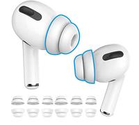 Delidigi Gommini per AirPods Pro e AirPods Pro 2 Generazione, 6 Paia Riduzione Del Rumore Doppia Flangia Auricolari in Silicone Accessori per Apple AirPods Pro 2019/2022 (Bianca)