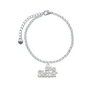 Delight Big Sister Elegante Braccialetto con Ciondolo, 15,2 cm + 5,1 cm Pollici