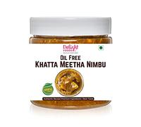Delight Foods Oil Free Khatta Meetha Nimbu Achaar 350g | Sweet Lime Pickle | Indian Preserve, Chutney, UppinKai, Chakna