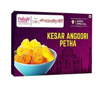 Delight Foods Original Agra Petha 350g | Indian Sweets | Mithai (Kesar Angoori Petha)