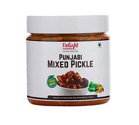 Delight Foods Punjabi Mixed Pickle 300g | Mix Vegetables Achaar, Indian Preserve, Chutney, UppinKai, Chakna | No Preservatives