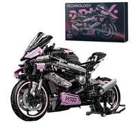 DelightCube Tecnica, set di mattoncini da costruzione per moto, MOC, modello supermoto per bambini adulti, 1985 pezzi tecnica da corsa moto blocchi da costruzione (88015F)