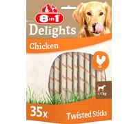 Delights Chicken Twisted Sticks Bastoncini da masticare salutari per cani carne
