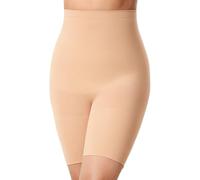 Delimira Bodyshort da Donna per Il Controllo della Pancia, Taglie Forti, Vita Alta, Coscia, Snello, Sollevatore di Glutei, Beige Caldo., 48