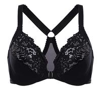 DELIMIRA Danno Reggiseno Vicino Davanti Taglia Grossa con Ferretto Nero 7B