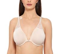 DELIMIRA Donna Reggiseno Aperto Davanti Racerback Beige 3F