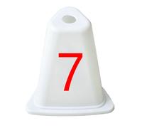 Delimitatore con Base Quadrata Resistente Marcatore di Tracciato in Plastica Alta Visibilità Segnapista per Associazioni Sportive, style to 5