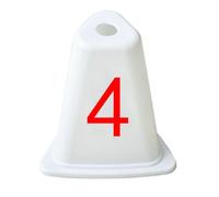 Delimitatore con Base Quadrata Stabile Marcatore di Tracciato in Plastica Robusto Segnapista per Scuole, Allenamento Sportivo, style to 1
