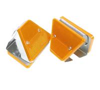 Delineatore Stradale Riflettente 2 Pezzi Trapezoidale | Alta Visibilità Notturna, per Ingressi Carrabili e Muri Mediani, Guida Chiara in Aree di Sosta