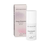 Deliplus Factor - Crema viso protettiva anti-macchie solari protezione solare FPS +50 contro raggi UVA, UVB e IR [Flacone da 50 ml]