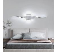 DELIPOP Applique da Parete Interno, 27W 2580LM Moderna Lampada da Parete LED, Lunga Lampade a Muro in Alluminio per Camera da Letto Soggiorno Corridoio Scala, Bianco Freddo 6500K