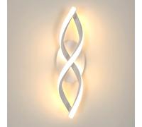 DELIPOP Applique da Parete Interno LED, 16W 1800LM 3000K Luce Bianco Calda Lampada da Parete a LED in Acrilico, Creativo Lampada a Muro Moderna per Camera da Letto, Soggiorno, Corridoio, Scale