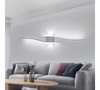 DELIPOP Applique LED da Parete Interno, Moderna Lunga Lampada da Parete LED 27W 6500K, Lampada a Muro in Alluminio per Soggiorno Camera da Letto Bagno Scale Corridoio Cucina