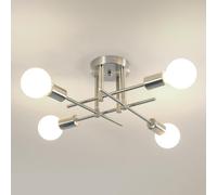 DELIPOP Lampadario Sputnik, 4 Luci Plafoniera Soffitto Vintage E27
