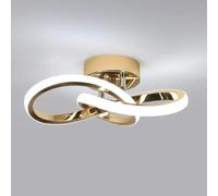 DELIPOP LED Plafoniera Moderna a Fiore 22W, Oro Lampadario LED 6500K