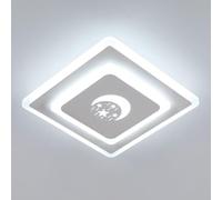 DELIPOP Plafoniera LED, 26W 2800lm Lampada da Soffitto Creativo Stella e Luna, Lampadario LED Moderno per Camera da letto, Soggiorno, Cucina, Corridoio, Bianco Freddo 6500K