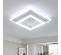 DELIPOP Plafoniera LED 30W 6500K, Bianco Lampada da Soffitto Quadrata