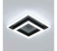 DELIPOP Plafoniera LED Quadrata 30W 3600LM, 6500K Lampada da Soffitto Nero