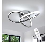 DELIPOP Plafoniera LED Soffitto Dimmerabile 36W, Telecomando 3000-6500K