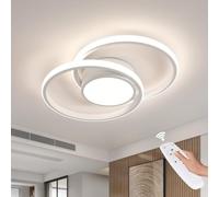 DELIPOP Plafoniera LED Soffitto Dimmerabile con Telecomando 40W, Bianco