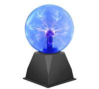 DELIPOP Sfera al Plasma da 6 Pollici, Lampada al Plasma Magica Sensibile al Tocco e al Suono, Luce Novità Luci Notturne per Decorazione/Bambini/Camera da Letto, Blu