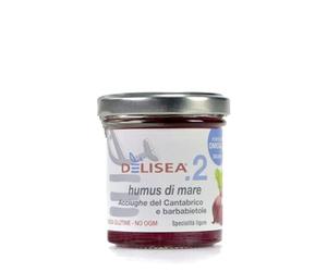 Delisea 2 - Humus di Mare Acciughe del Cantabrico e Barbabietole 85g Condimento Spalmabile Dalle piu antiche Tradizioni Liguri
