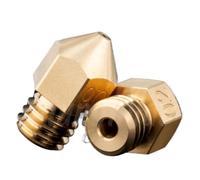 Delito 1 ugello Mk8 in ottone MK8. Filamento da 75 mm compatibile con stampante 3D Hotetend J-Head CR10 Block Heat Block Ender3 e Hotends simili di TrianGlelab(2PCS 0.8 SWISS MK8)