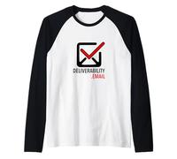 Deliverability.Email - SAAS Logo | email Marketing Maglia con Maniche Raglan