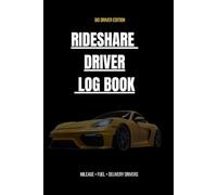 Delivery Driver Log Book Mileage, Fuel & Earnings Tracker for DoorDash, Uber Eats & Amazon Flex Drivers: Vehicle Expense and Income Record Journal for Independent Delivery Contractors 6x9 120 pages