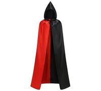 DELIVESS Mantello con cappuccio unisex per adulti, a lunghezza intera, per Halloween, Natale, feste