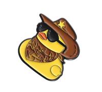 Deliziosa spilla in metallo a forma di anatra, progettata per donne, studenti e per coloro che amano gli accessori a tema animale, graziosa spilla a forma di anatra