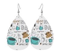 Deliziosi orecchini a goccia color caffè per donne, orecchini pendenti geometrici, gioielli pendenti alla moda per eventi serali