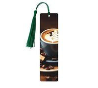 Deliziosi segnalibri in legno con stampa di caffè bellissimi accessori per notebook per uomini donne amanti dei libri